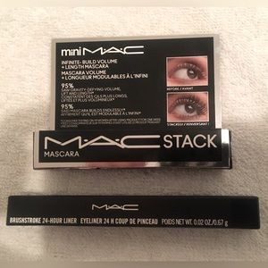Mac Stack Mascara & Brushstroke 24 Hour Liner